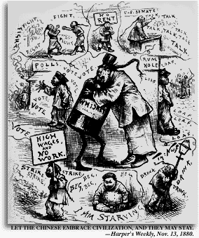 Anti-Chinese cover of Harper's Weekly