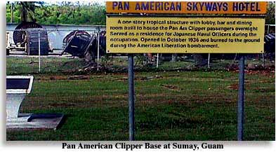 Photo of site of Pan-American Skyways Hotel at Sumay Guam 1936-1944