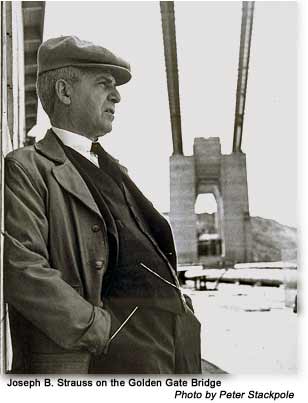 Photograph of Joseph Strauss. Photo by Peter Stackpole