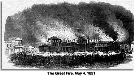 Lithograph of San Francisco’s Sixth Great Fire