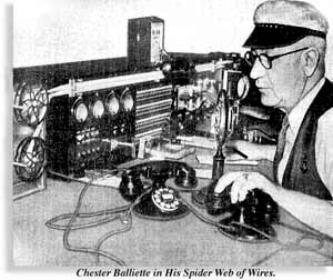 Chester Balliette, chief fire dispatcher, at the console at 1003 Turk St.