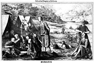 Drawing of Chinese Mining Camp