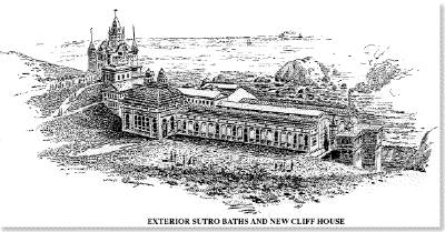 Sutro Baths and Cliff House illustrated by Carl Dahlgren (1841-1920)